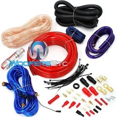 PRIORITY SHIPPING 2500 W 4 GAUGE AMP KIT COMPLETE INSTALL AMPLIFIER CABLE WIRES