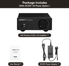 Premium 300W x2 Mini Power Amplifier – HiFi Class D Stereo Amp for Home Audio^-~