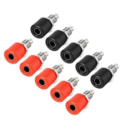 5/10 Pairs Binding Post M6 M8 Thread Amplifier Connector Banana Plug Socket USA