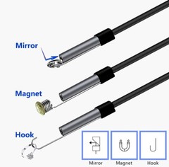 2M 6 LED USB Waterproof Endoscope Borescope Snake Video Camera for PC & Android