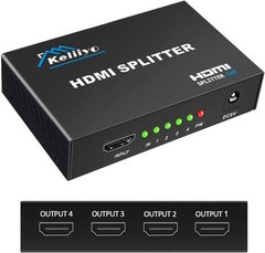 Brand New HDMI Splitter 1 in 4 Out Black