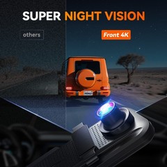 WOLFBOX G840S 12”Mirror Dash Cam 4K Rear View Mirror Dash Camera Front and Rear