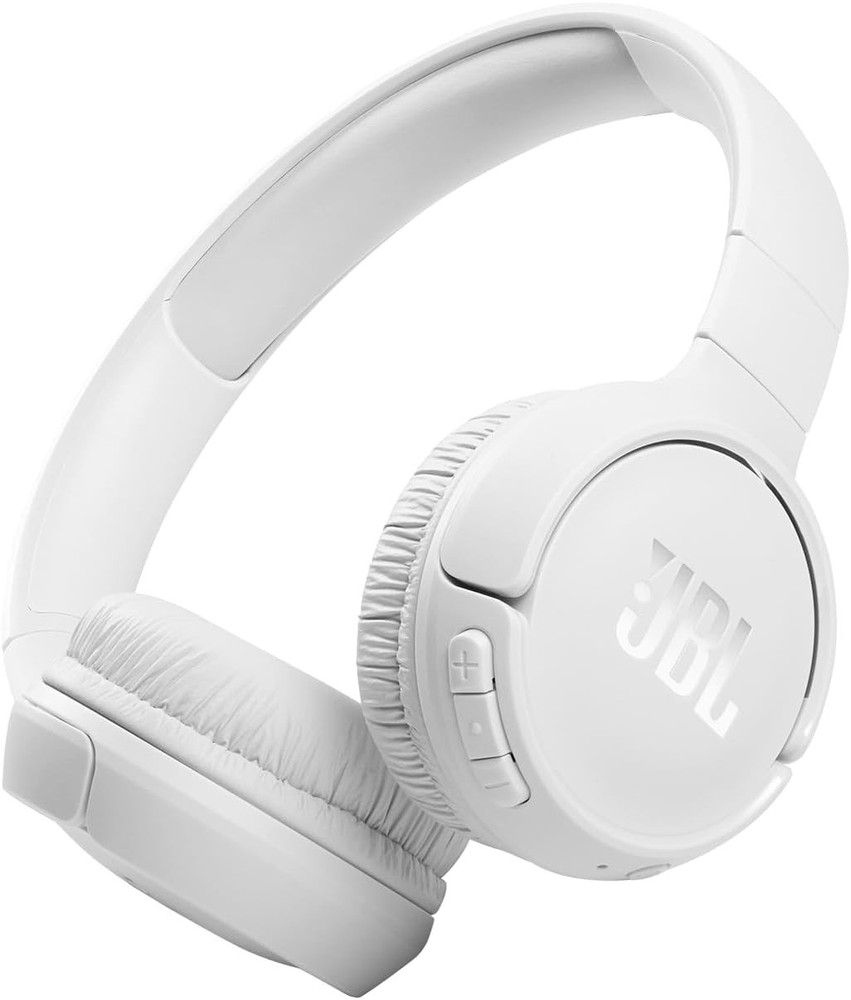 JBL T510BT Wireless Over-Ear Headphones with up to 40Hours Battery White