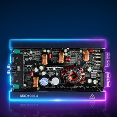 VEVOR Car Audio Amplifier Car Amplifier 4-Channel Class D Max. 4x500W at 4 Ohms