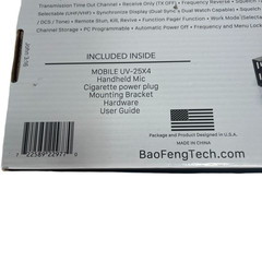 BaoFengTech BTech UV-25X4 Mobile Radio 25W VHF UHF Ham Amateur