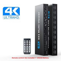 HDMI 9×1 Multiviewer 4K30hz 9 In 1 Out 1080P Screen Multi-Viewer Seamless Switch