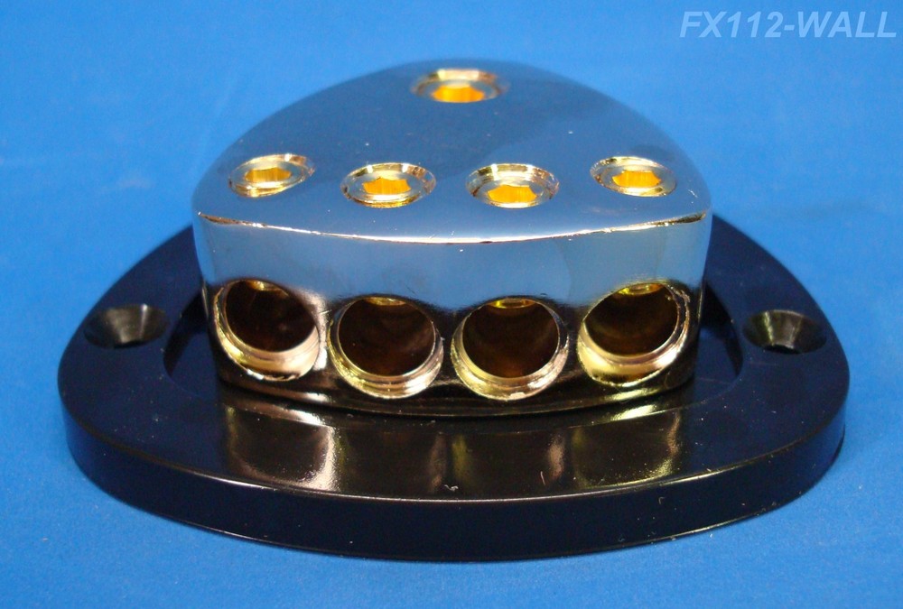 1 IN 4 OUT POWER DISTRIBUTION BLOCK 1/0 GAUGE 4 AWG HEAVY DUTY 12-VOLT US SELLER