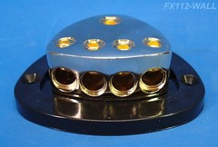 1 IN 4 OUT POWER DISTRIBUTION BLOCK 1/0 GAUGE 4 AWG HEAVY DUTY 12-VOLT US SELLER