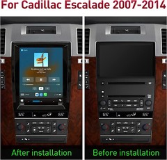 64G CarPlay Android 15 For Cadillac Escalade 2007-2014 Car Stereo Radio GPS Navi
