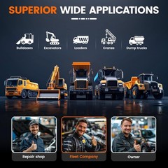 Construction Machinery Heavy Duty Truck OBD Scanner Diagnostic for CAT John Deer