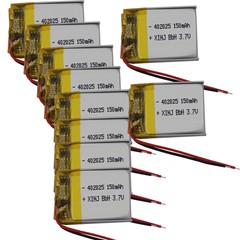 10pcs 3.7V 150mAh 0.555Wh Replacement High-temperature Li Battery 402025 Li-ion
