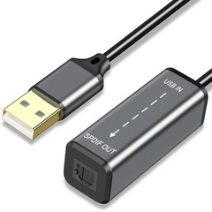 USB A to TOSLINK Optical Audio Adapter,USB Type A to SPDIF Digital Converter …