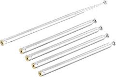 Uxcell 5 Sections Telescopic Antenna, 12 Inches 310mm Long for AM FM Radio TV, 5
