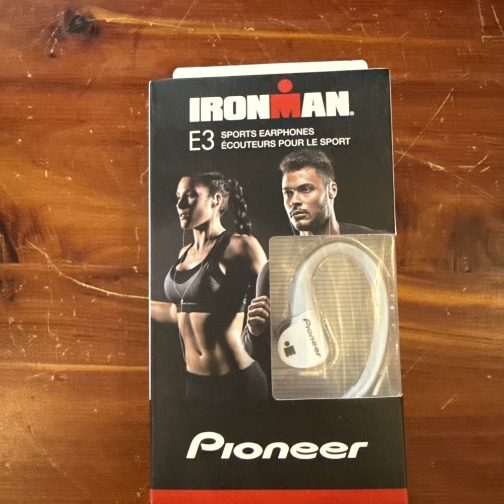 Pioneer Ironman E3 Sports Earphones (SE-E3M) New White