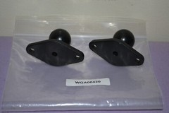 Lot of Two RAM Mount RAM-B-238U Aluminum 1” Ball With Diamond Plate ~~ New