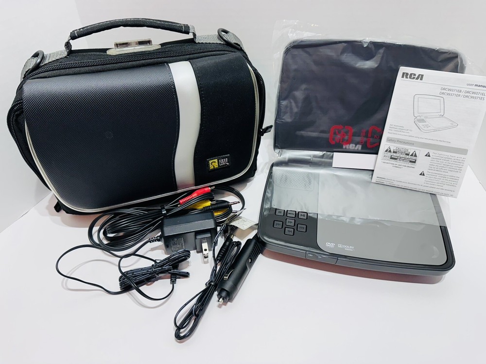 Portable DVD RCA DRC99371EB, CD and JPG Player (7″) with Bag-Excellent condition