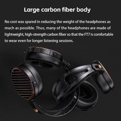 FiiO FT7 Open-Back 106mm Planar Magnetic Earphone Gold Diaphragm (Black)