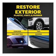 Meguiar’s Ultimate Black Plastic Restorer, 16OZ 1 Count (Pack of 1), As Shown