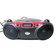 GPX BC232R CD/Radio/CD-R Playback Boombox Red and Black