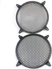 2 Pack 12-Inch Durable ABS Speaker Grills for Subwoofer Protection & Aesthetics