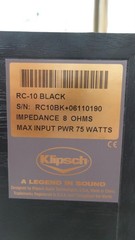 Klipsch RC-10 Center Channel Speaker – Black – Free Shipping.
