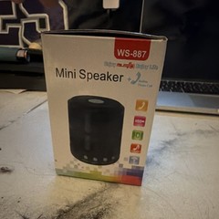 WS-887 Mini Speaker USB Cylinder Mobile Phone Call Black Blue Red Yellow Gray