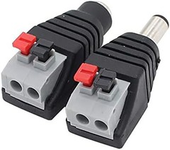 DC Power Plug Male Female Connector 5.5×2.1mm Jack Adapter For CCTV Camera Strip