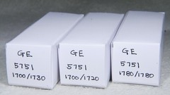 Matched Trio GE Five Star 5751/12AX7/ECC83 Triple Mica O-Getter USA Very Strong