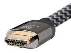 Monoprice Active High Speed HDMI Cable – 25 feet – Gray, 4K @ 60Hz 18Gbps 26AWG