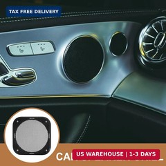 2Pcs Car Speaker Grille, 4 inch Speaker Grill Covers, Universal Metal Subwoofer