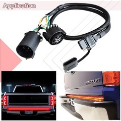 7 Pin to 4 Pin Trailer Wiring Harness Standard 7 Way Plug Socket for Tailgate