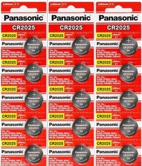 15 x Fresh PANASONIC CR 2025 CR2025 LITHIUM COIN CELL Battery Exp 2030
