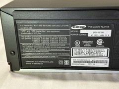 Samsung DVD-V9700 DVD Player/ VCR Combo No Remote- Tested: VHS/CD Yes, DVD No