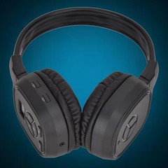 Stereo Foldable Receiver Over-Ear Headphone uses 2 AAA batteries (Not included)