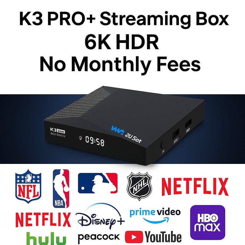 K3 PRO+ Streaming Box 2025 | 6K HDR | Android 12 | No Monthly Fees 🚀