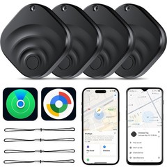 2026 Air Tracker Tags Item Locator for Android & iOS Bluetooth classic black