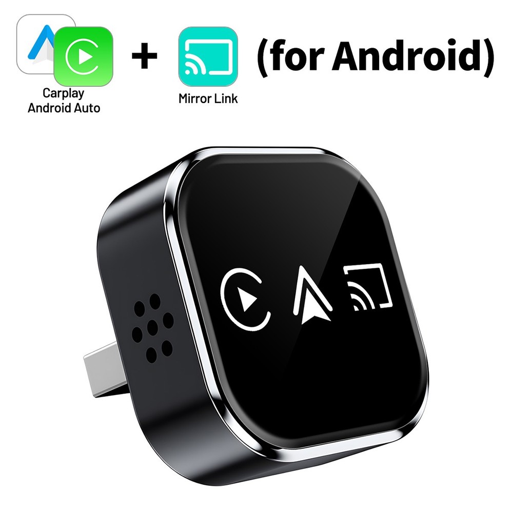4-IN-1 Carplay Adapter Wired to Wireless CarPlay Android Auto Mirror Link –2026