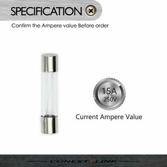 25pcs 15A Amp Quartz Glass Tube AGC Fuse Nickel Auto Car Fast Quick Below 6*30mm