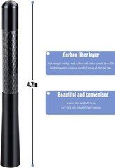Universal inches Car Antenna Auto Aluminum Alloy aerial Carbon Fiber Radio FM US