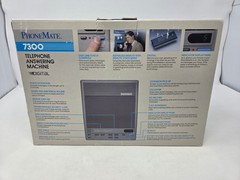 PHONEMATE 7300 TELEPHONE DIGITAL ANSWERING SYSTEM MACHINE GRAY VINTAGE NOS PROP