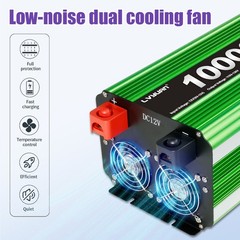 5000W 10000W Pure Sine Wave Power Inverter DC 12V to AC 110V Converter Camping
