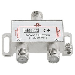 2 3 4 6 Way F-Type Splitter Coaxial Cable RG6 Satellite TV Antenna Cord Adapter