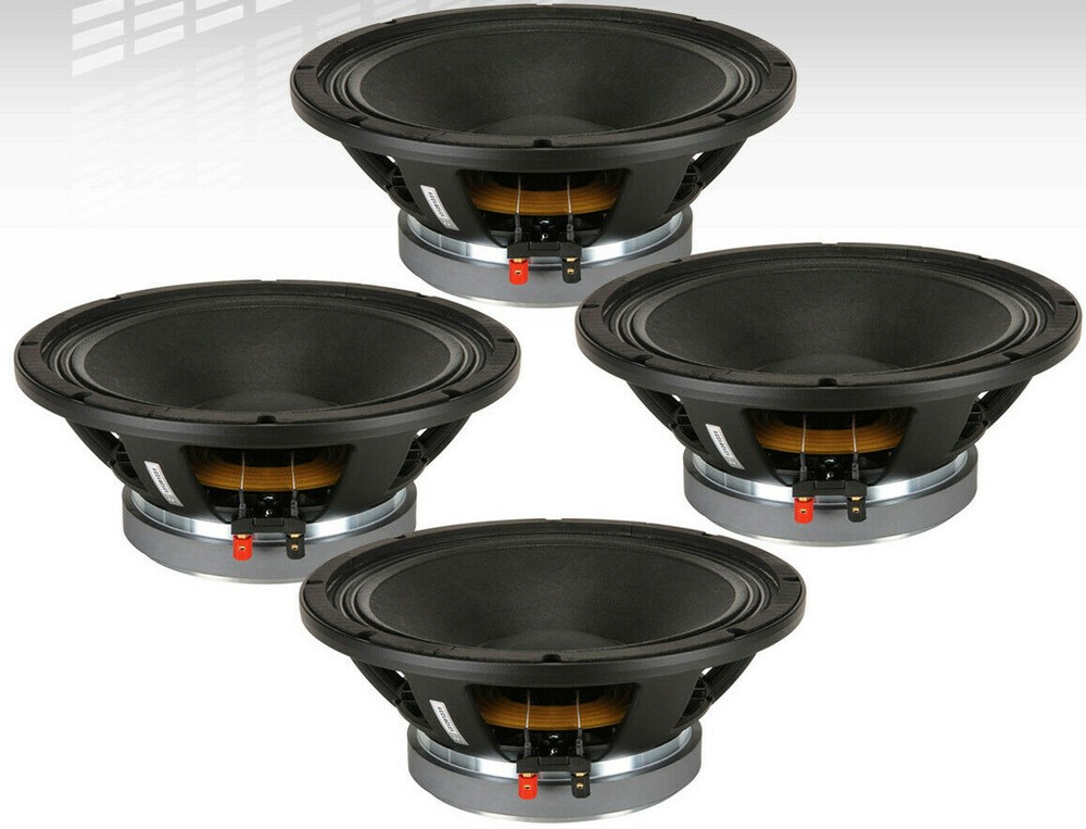 4 x B&C 12PE32 12″ Midbass Car Audio Speaker 500 Watts 8-Ohms Authorized Dealer