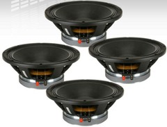 4 x B&C 12PE32 12″ Midbass Car Audio Speaker 500 Watts 8-Ohms Authorized Dealer