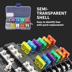 100pc Medium Blade Fuse Assortment Auto Car Motorcycle SUV FUSES Kit APM ATM UTV