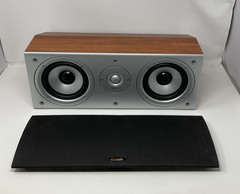 Polk Audio CS1 Center Channel Speaker Cherry Wood 2-Way Home Theater 8 Ohm
