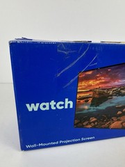 Onn 120” Wall Mounted Projector Screen 16:9 HD 4K Compatible Indoor Outdoor