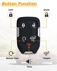 Key Fob Fits for GMC Sierra Chevy Silverado 1500 2500 3500 2019 2020 2021 202…