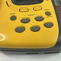 Sony Sports Walkman WM-SXF39 FM AM Radio Cassette Player Tested/Works Yellow