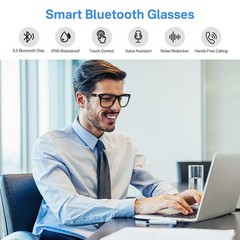Smart Glasses, Bluetooth Audio Glasses for Women Men, Open Ear Sound with Mic…